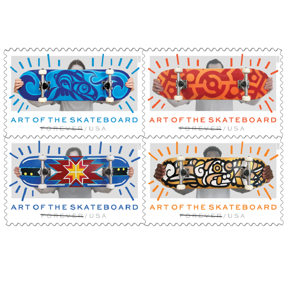 Art of the Skateboard 2023 - 5 Sheets / 100 Pcs