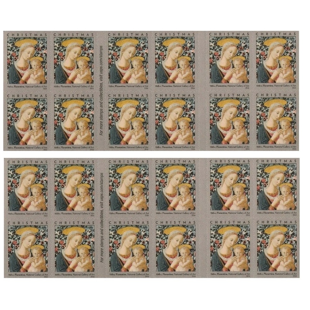 Florentine Madonna and Child 2016 - 5 Booklets / 100 Pcs