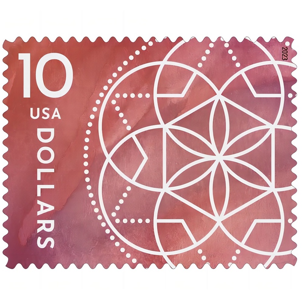 Floral Geometry 2023 - 1 Sheet / 4 Pcs