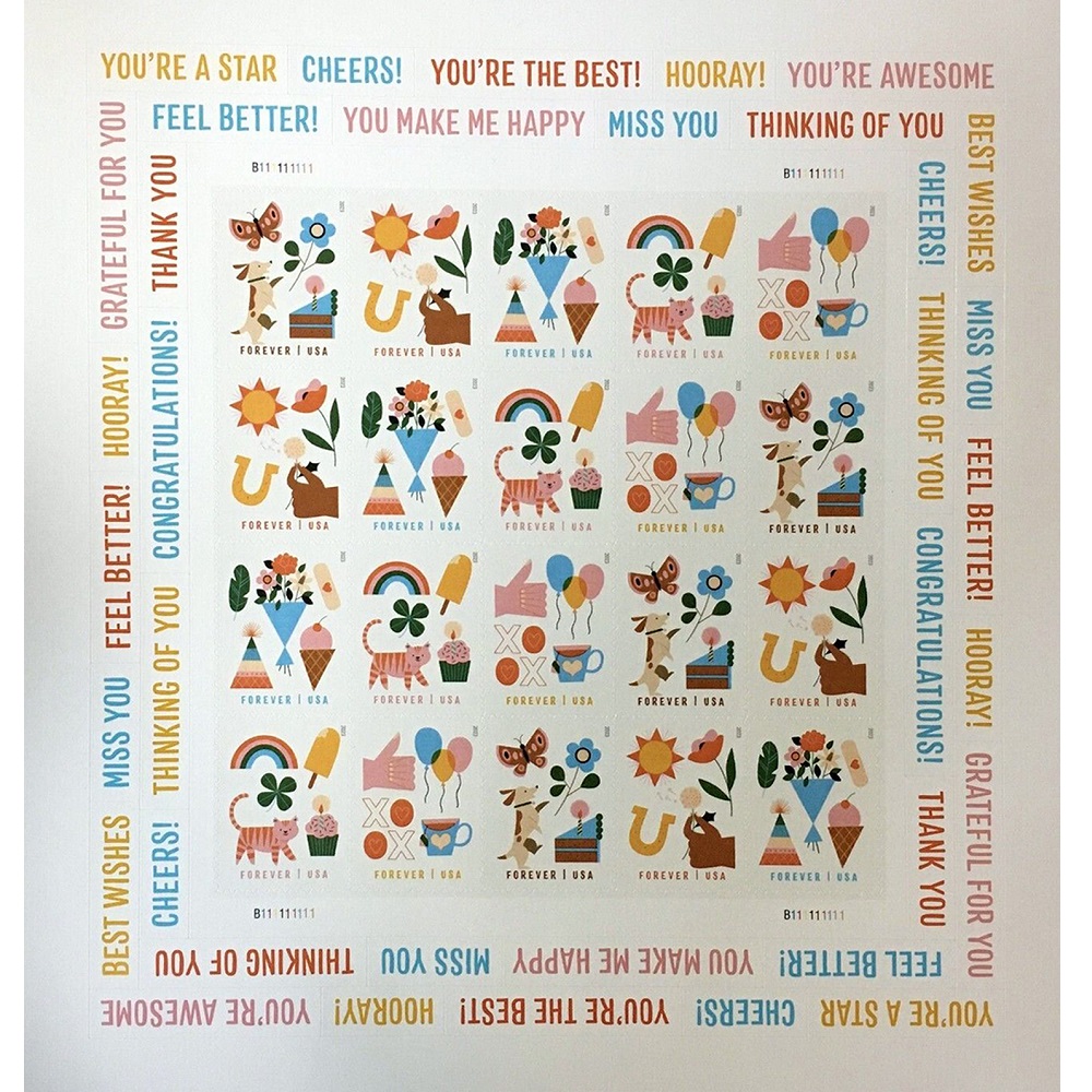 Thinking of You 2023 - 5 Sheets / 100 Pcs