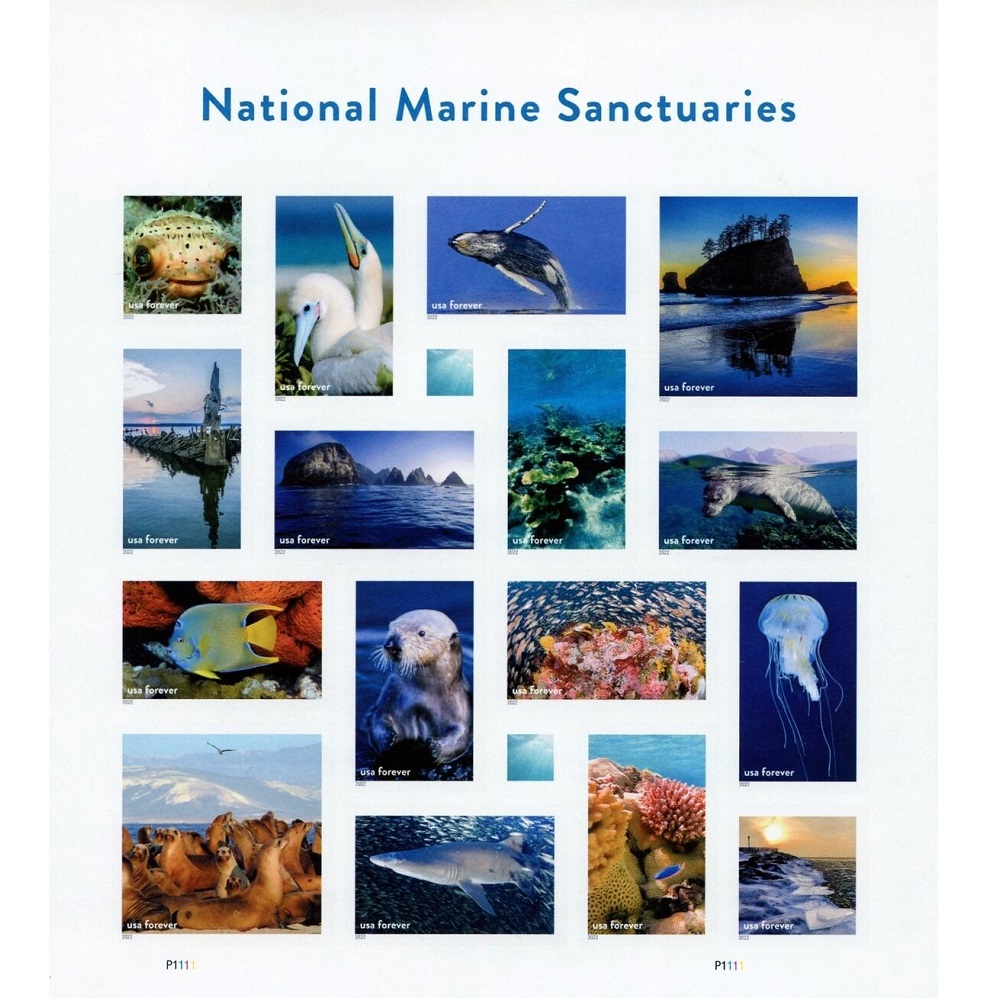 Marine Sanctuaries 2022 - 5 Sheets / 80 Pcs