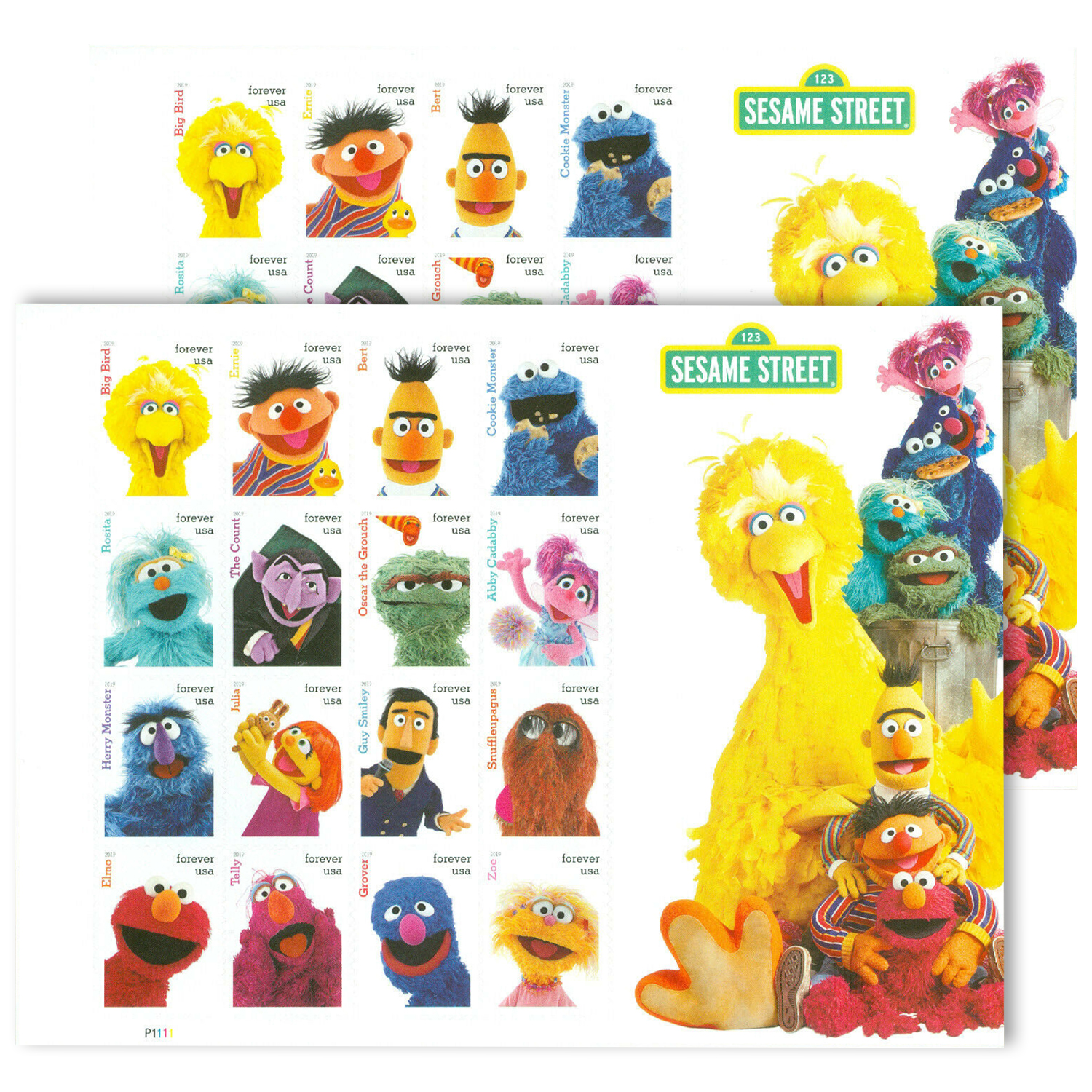 Sesame St 2019 - 5 Sheets / 80 Pcs