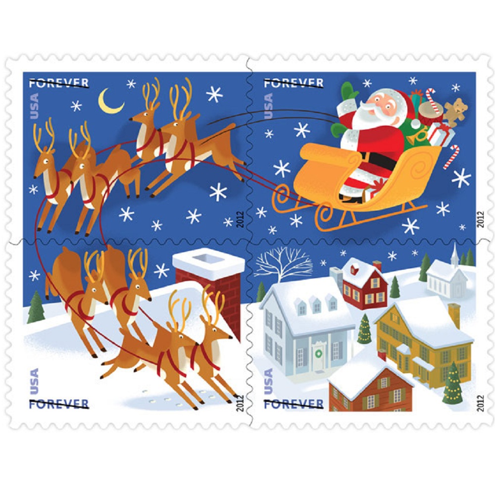 Santa and Sleigh 2012 - 5 Booklet / 100 Pcs