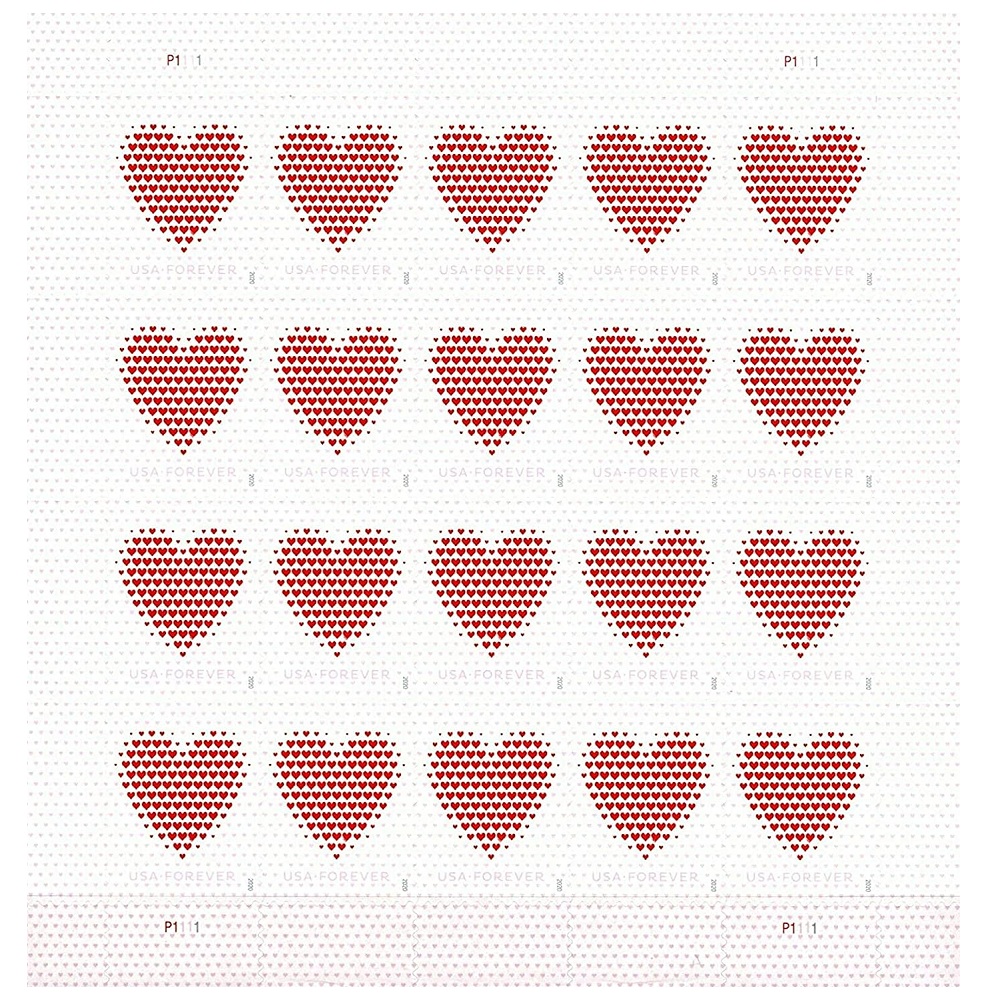 Made of Hearts 2020 - 5 Sheets / 100 Pcs