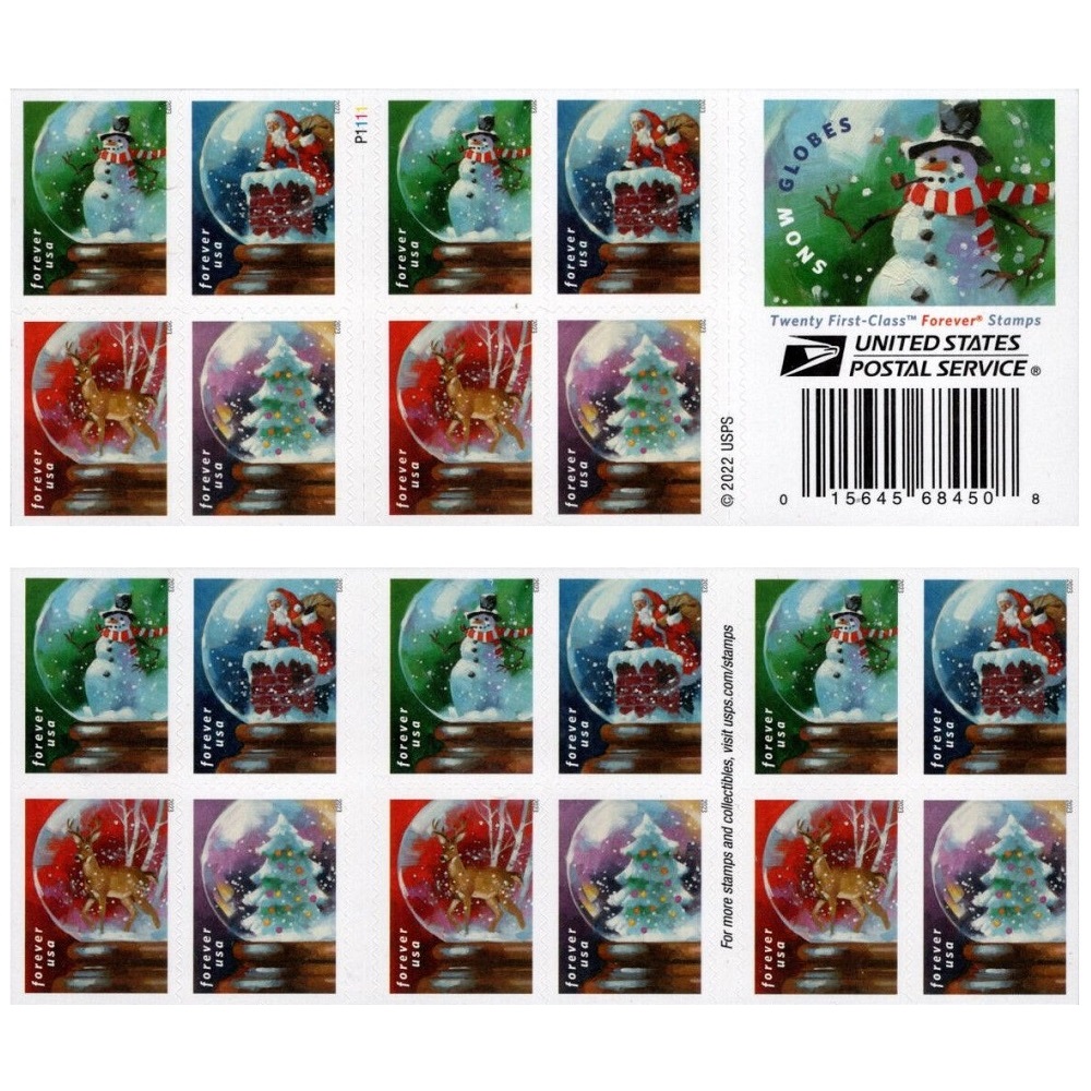 Snow Globes 2023- 5 Booklet / 100 Pcs