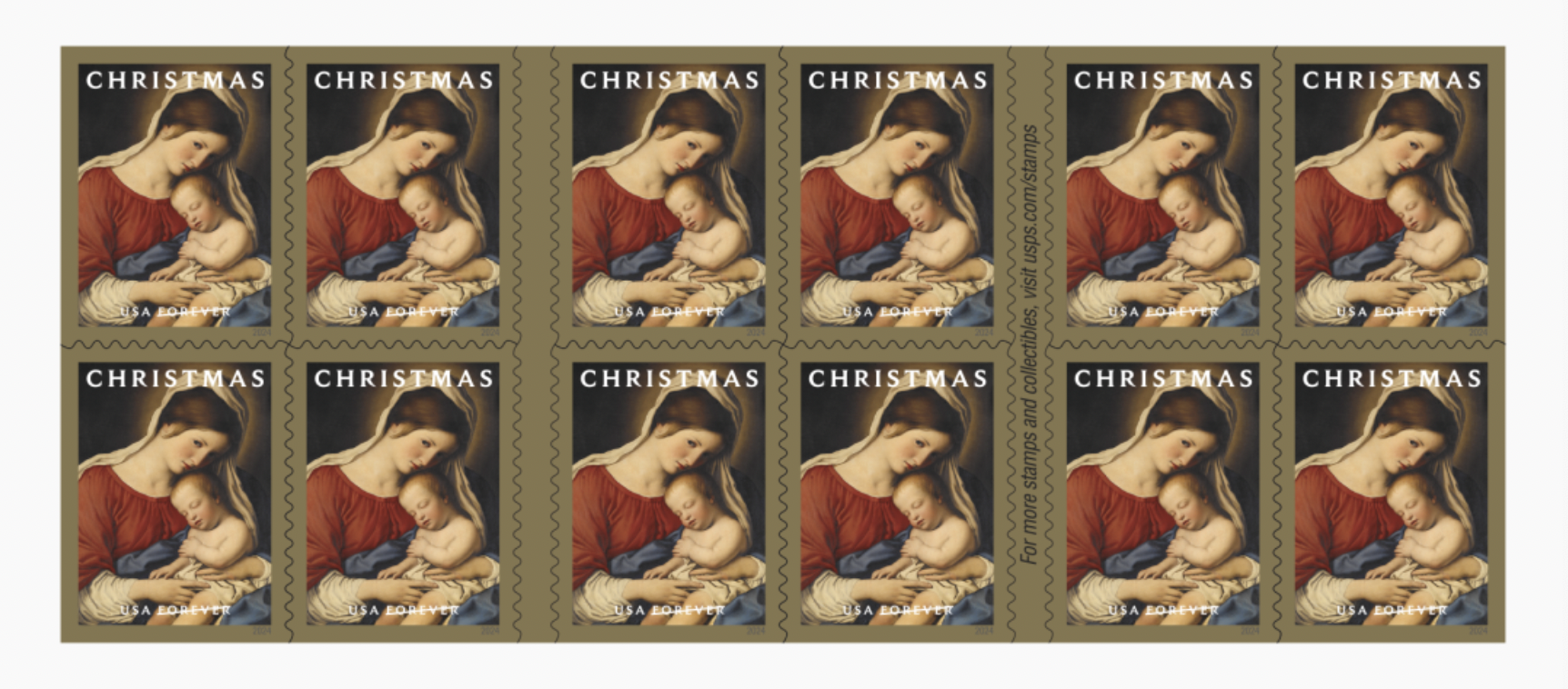 Christmas Madonna and Child 2024- 5 Booklets / 100 Pcs