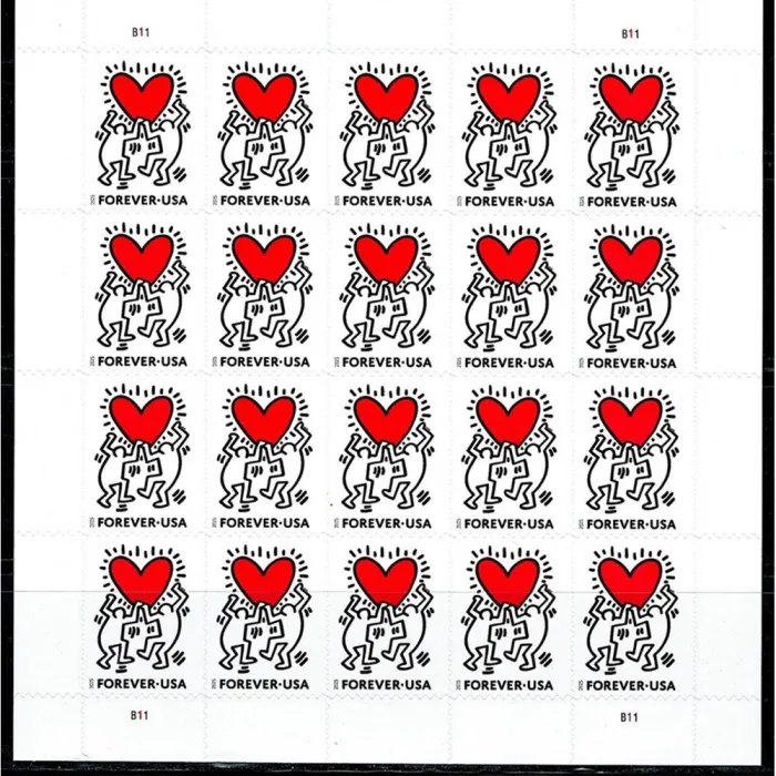 Love 2025 - 5 Sheets / 100 Pcs