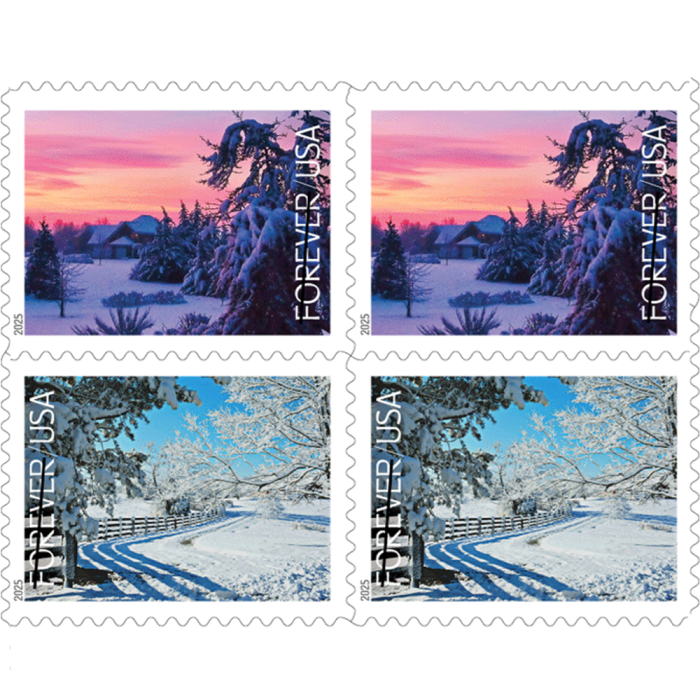 Winter Landscapes 2025- 5 Booklets / 100 Pcs