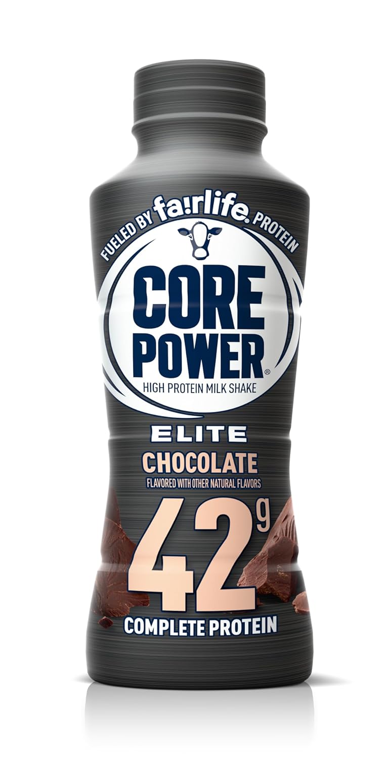 Core Power Elite High Protein Shake, Strawberry, 42g Bottle, 14oz, 12 Pack