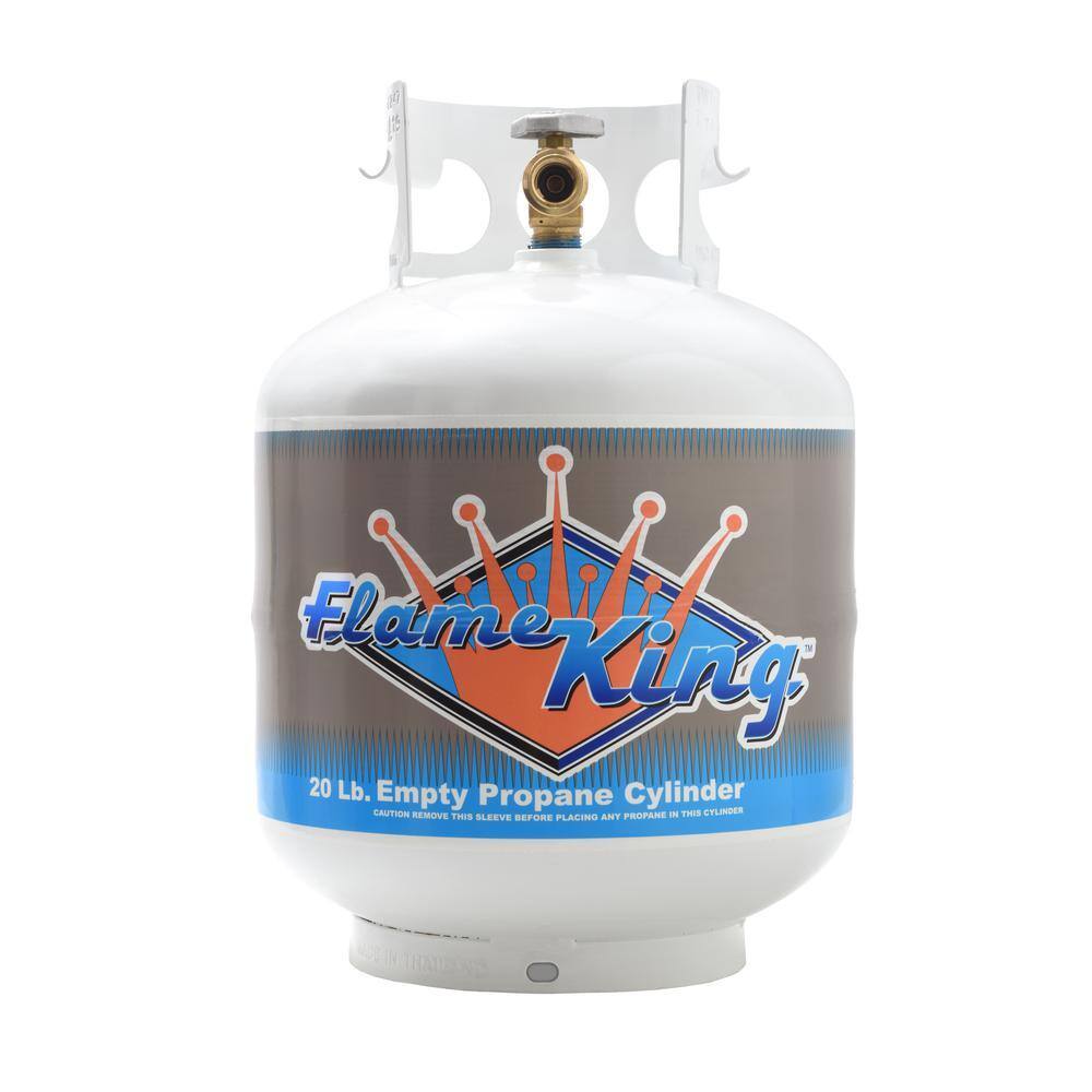 Flame King 20 lbs Propane Tank with OPD Valve, Steel Construction, Rust-Resistant
