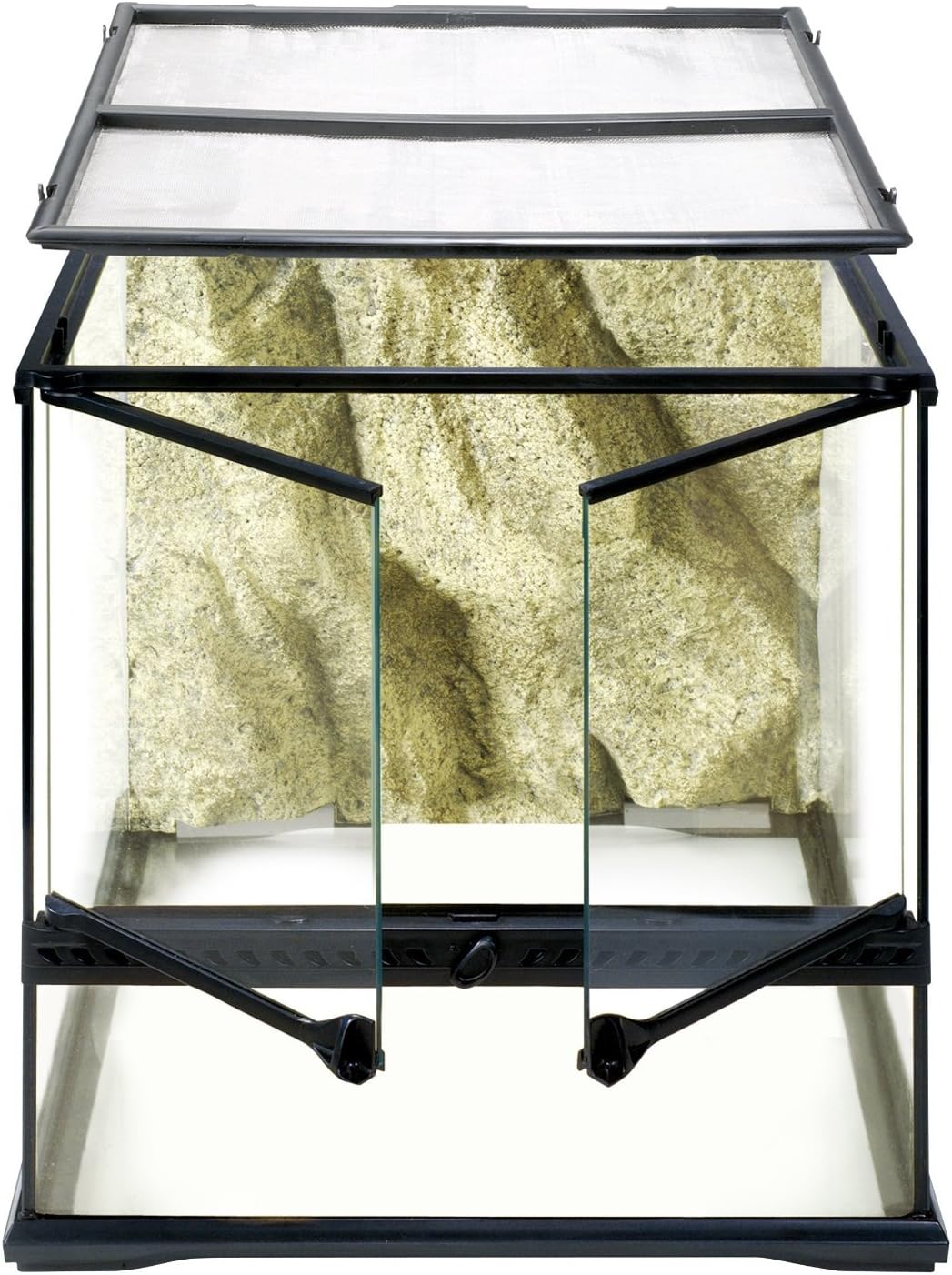 Glass Terrarium Kit, for Reptiles and Amphibians, Mini Wide, 12 x 12 x 12 Inches, PT2600A1