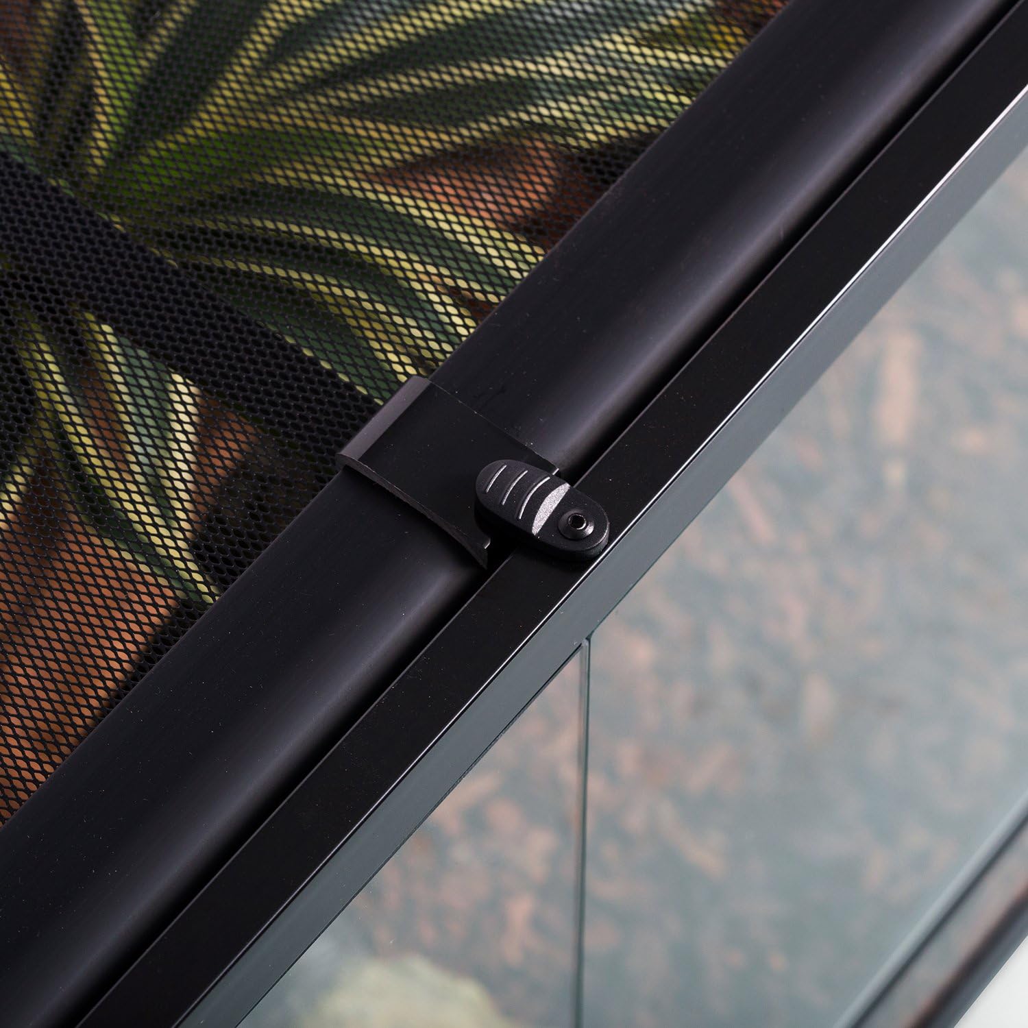 50 Gallon Reptile Glass Terrarium Tank Double Hinge Door with Screen Ventilation Large Reptile Terrarium 36