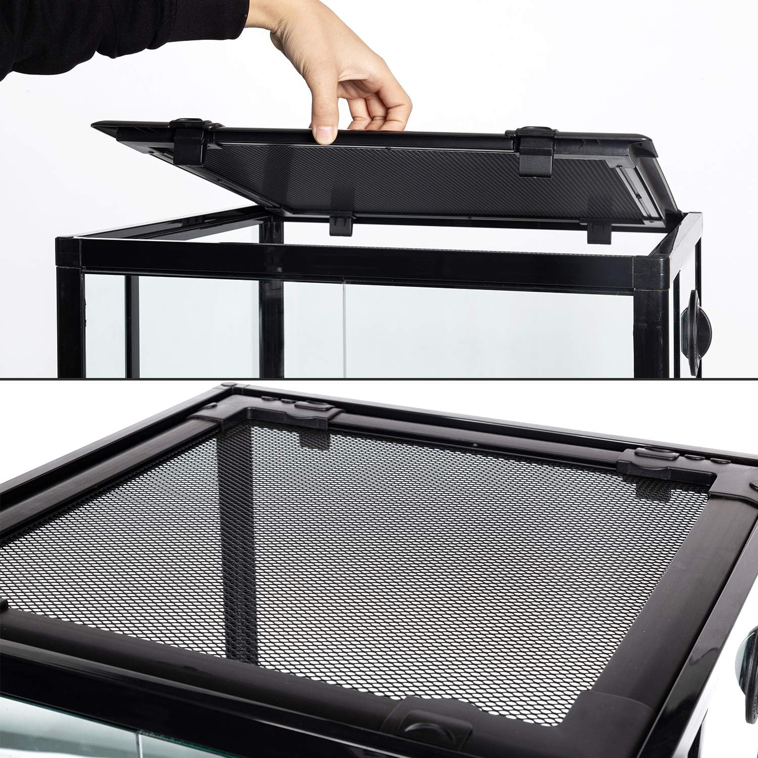 REPTIZOO Reptile Glass Terrarium, 18