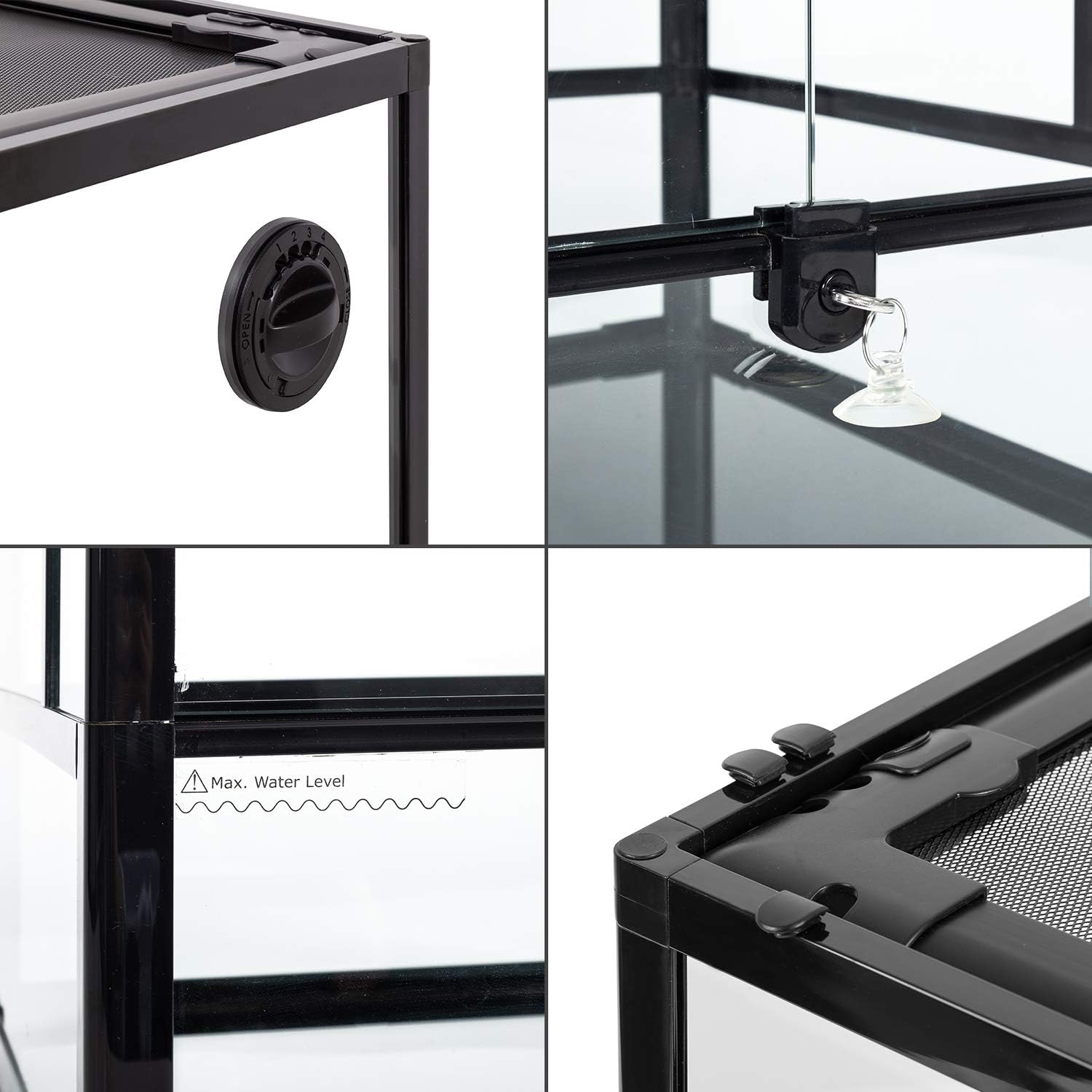 REPTIZOO Reptile Glass Terrarium, 18