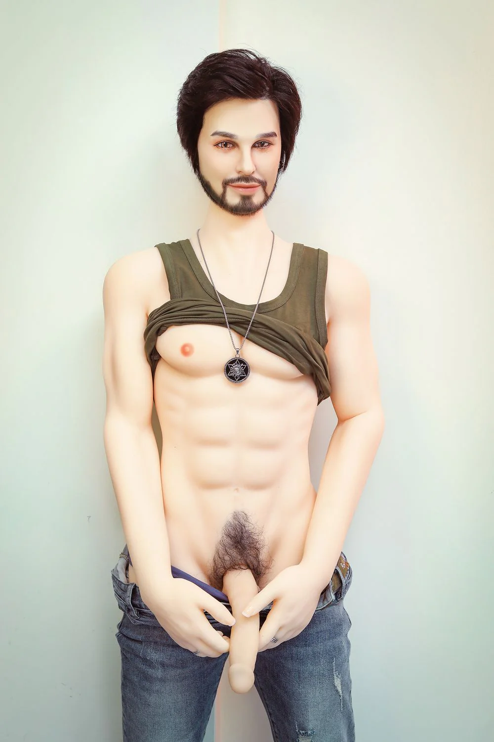 SY DOLL | 162cm(5.31')- Silicone Head - Mature Lifelike Muscular Gay Male Sex Doll - James