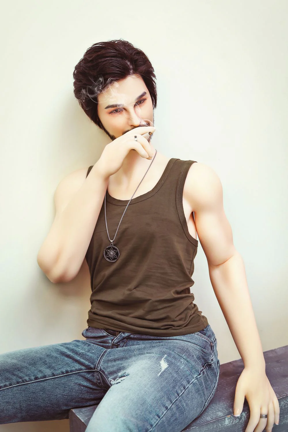 SY DOLL | 162cm(5.31')- Silicone Head - Mature Lifelike Muscular Gay Male Sex Doll - James