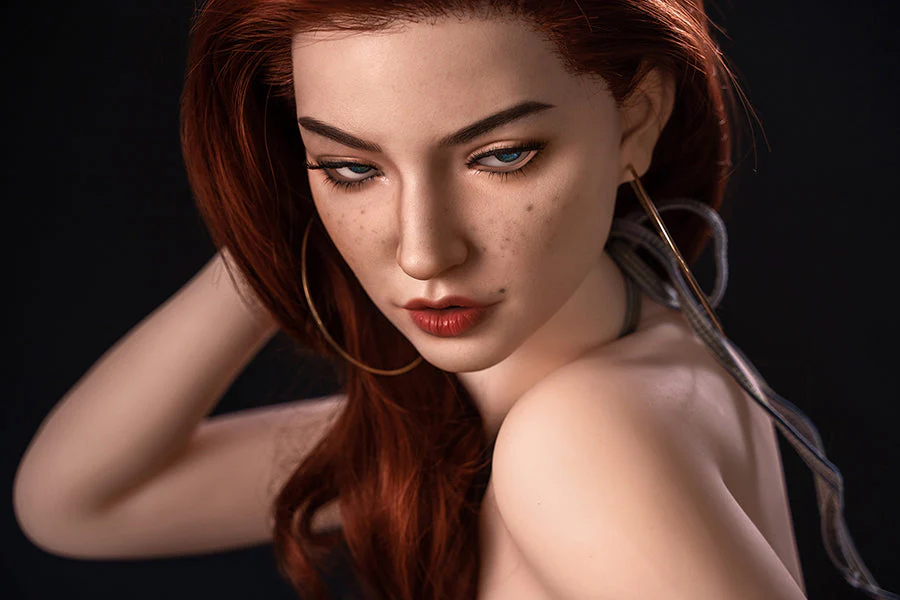 SY DOLL | 173cm(5.68')- Silicone Head - Alluring Model Figure Ginger Head Sex Doll - Patricia