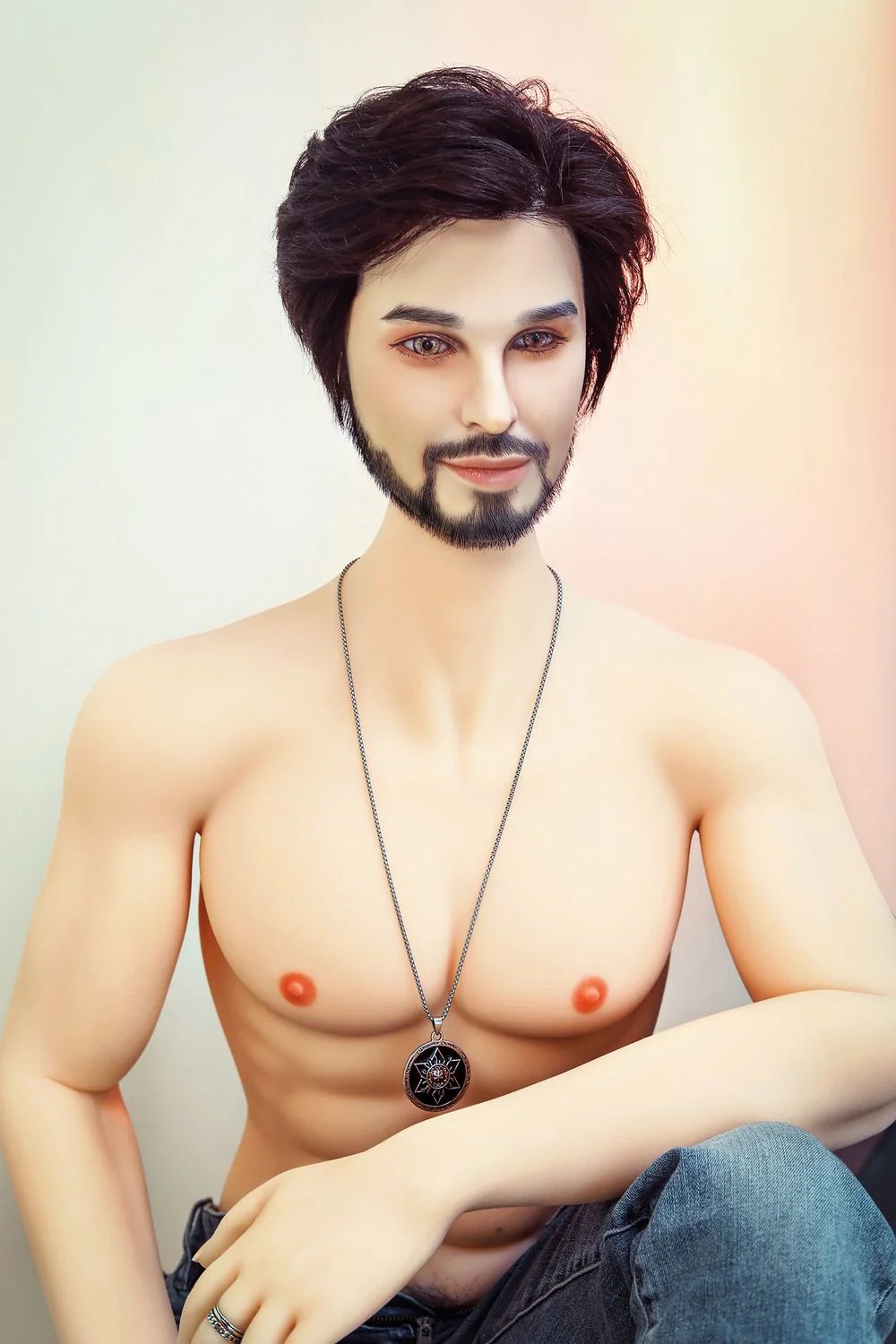 SY DOLL | 162cm(5.31')- Silicone Head - Mature Lifelike Muscular Gay Male Sex Doll - James
