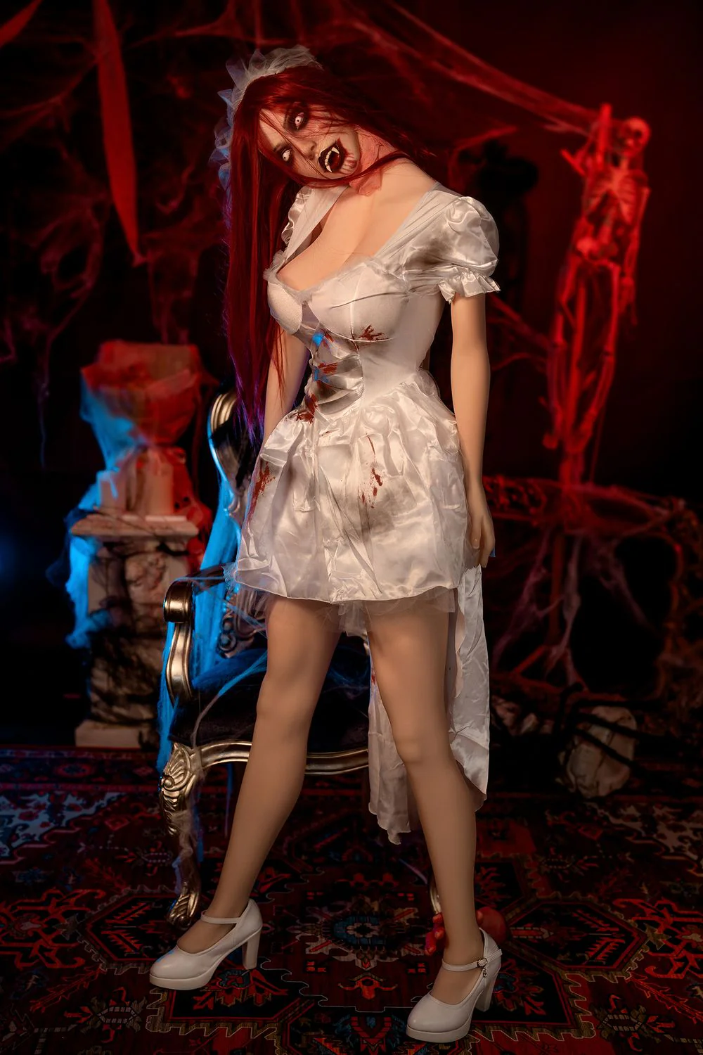 SY DOLL | 169cm ( 5'54) Silicone Head Halloween Corpse Bride Cosplay Sex Doll - Katherin