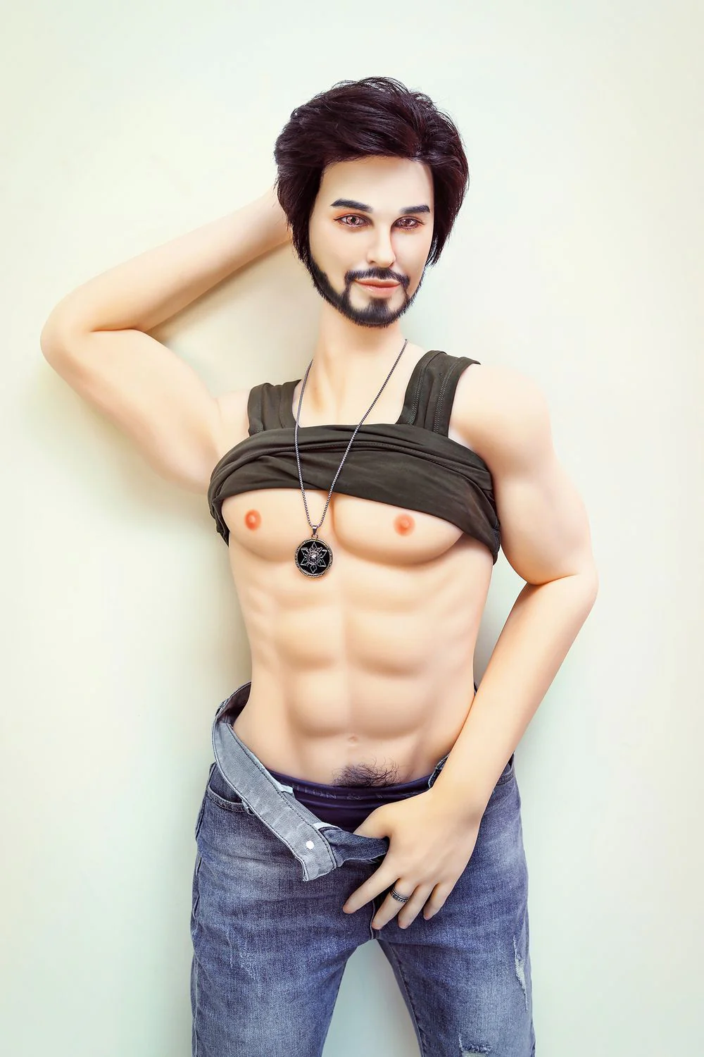 SY DOLL | 162cm(5.31')- Silicone Head - Mature Lifelike Muscular Gay Male Sex Doll - James