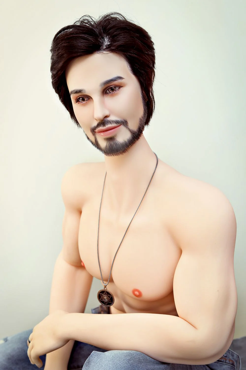 SY DOLL | 162cm(5.31')- Silicone Head - Mature Lifelike Muscular Gay Male Sex Doll - James
