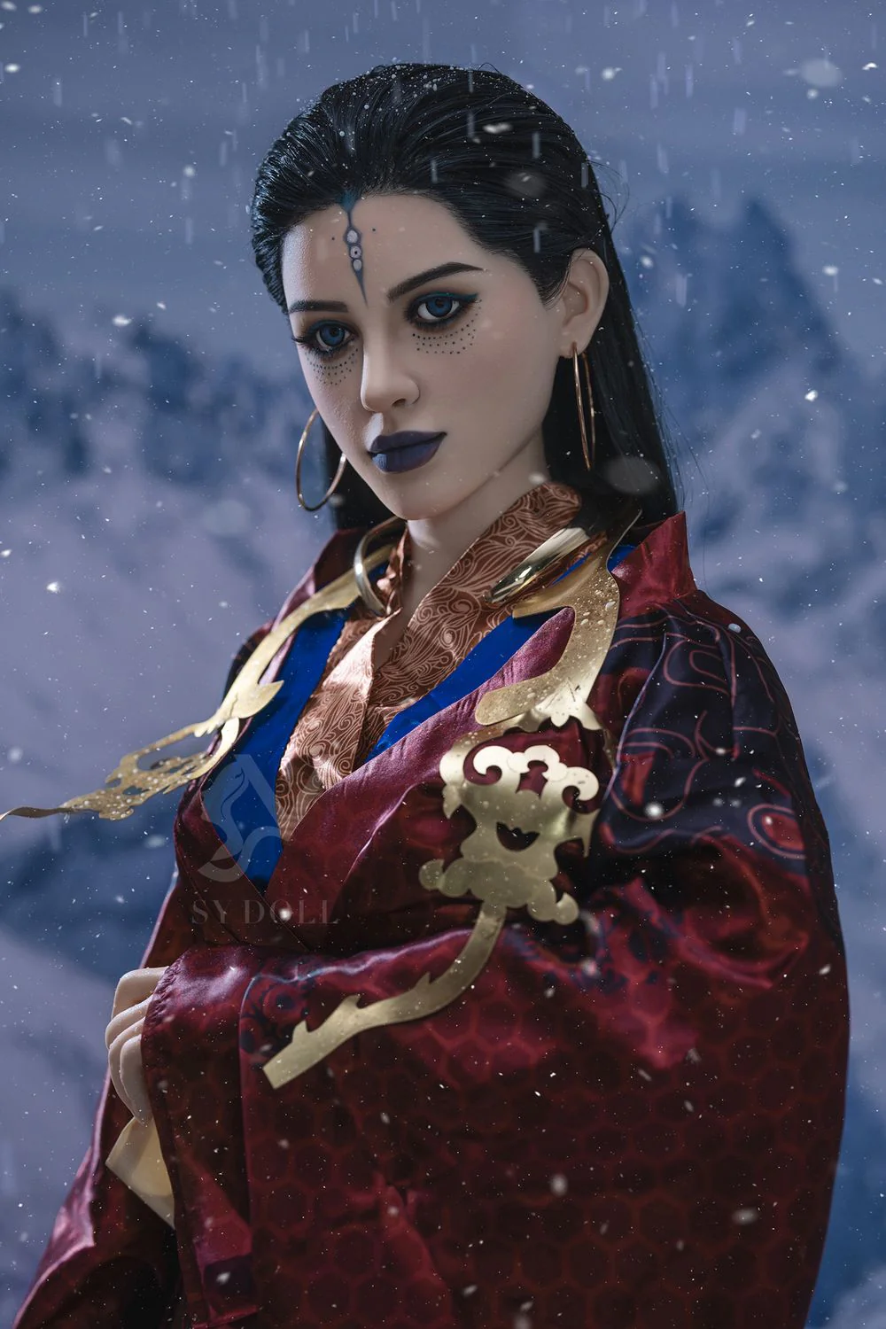 SY DOLL | 164cm ( 5.38' ) - Silicone Head - Game Cosplay Dark Series Big Breasts Sex Doll - Keira