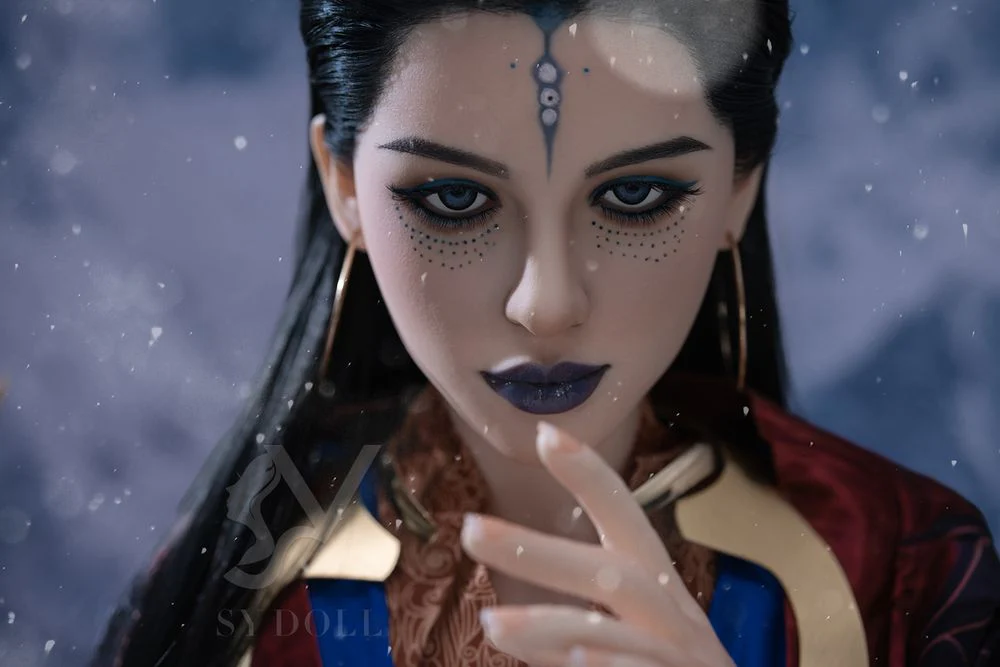 SY DOLL | 164cm ( 5.38' ) - Silicone Head - Game Cosplay Dark Series Big Breasts Sex Doll - Keira