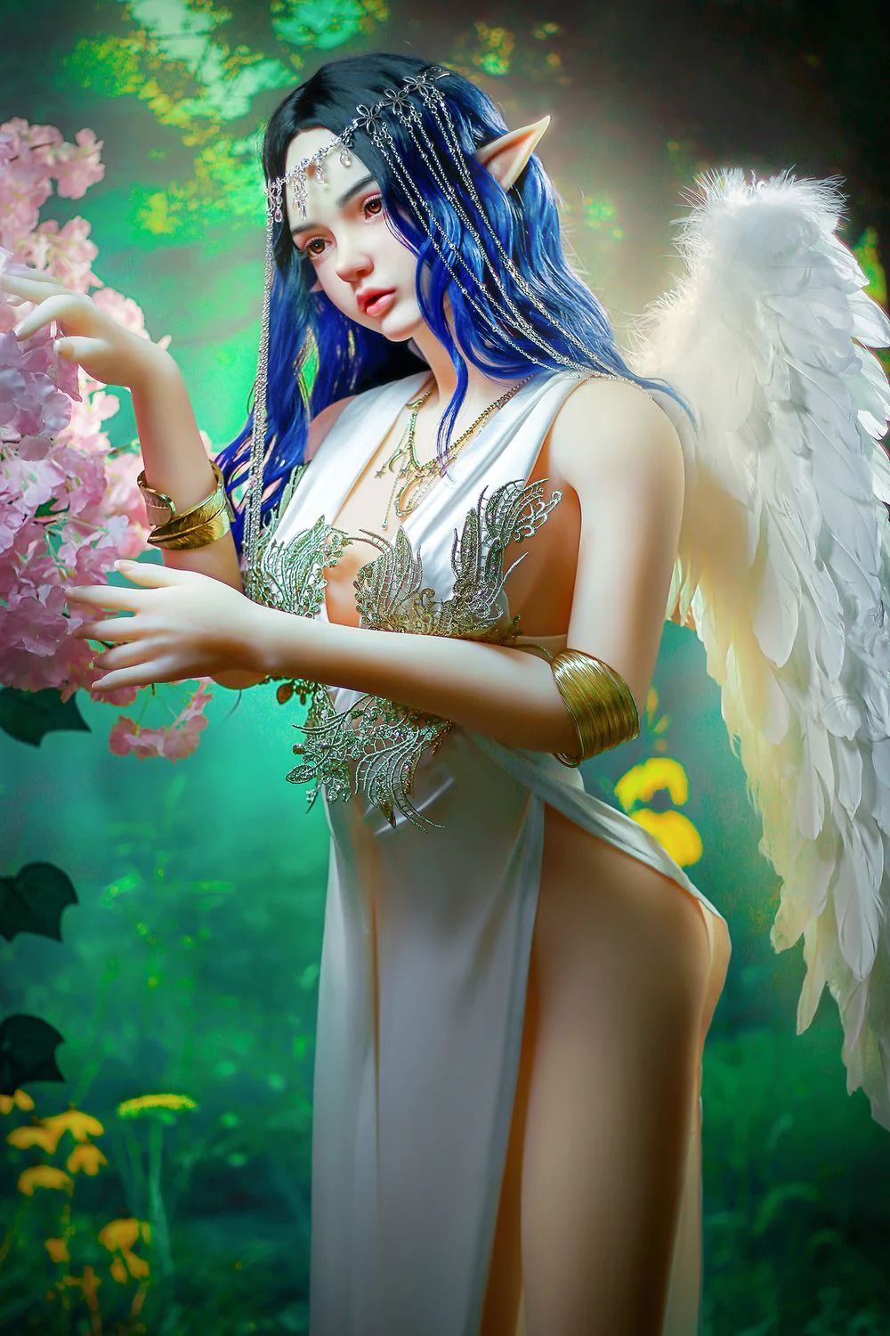 SY DOLL | 160cm(5.25')Silicone Head Beautiful Small Breasts Sex Doll - Ophelia