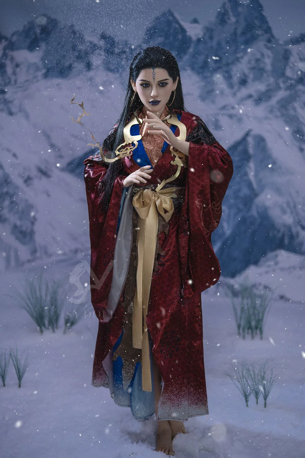 SY DOLL | 164cm ( 5.38' ) - Silicone Head - Game Cosplay Dark Series Big Breasts Sex Doll - Keira