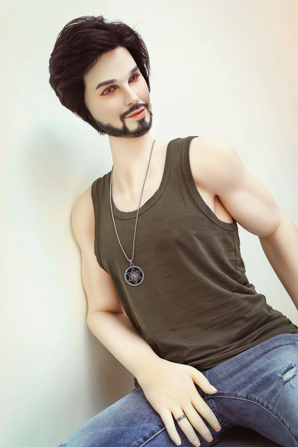 SY DOLL | 162cm(5.31')- Silicone Head - Mature Lifelike Muscular Gay Male Sex Doll - James