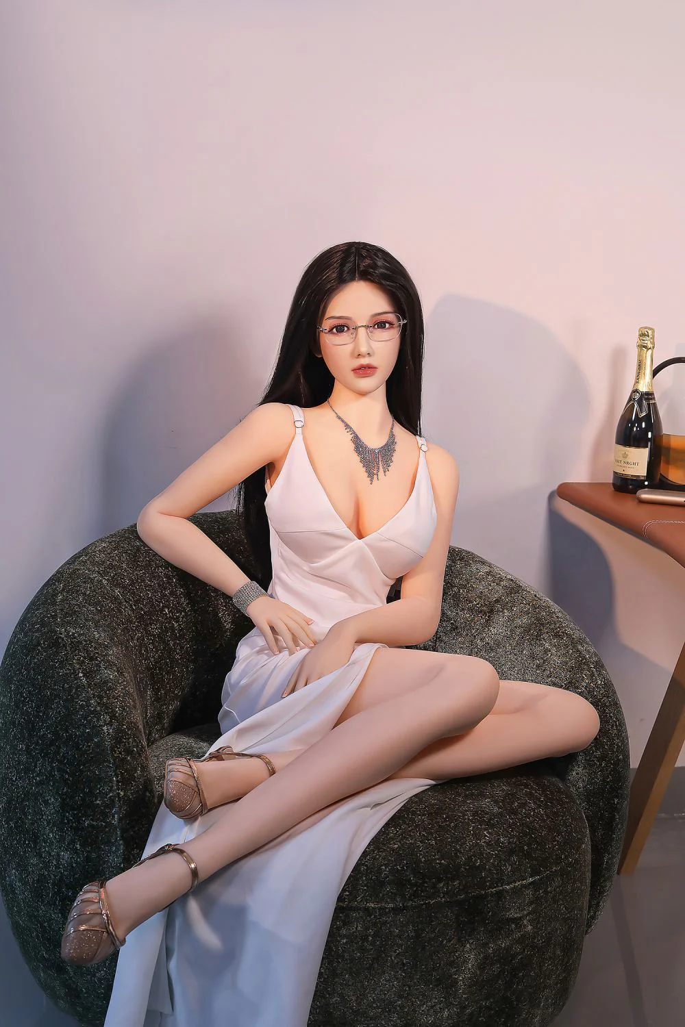 SY DOLL | 166cm(5.45')  -  Silicone Head - Gorgeous Asian Lady Life Size Real Sex Doll - Janny