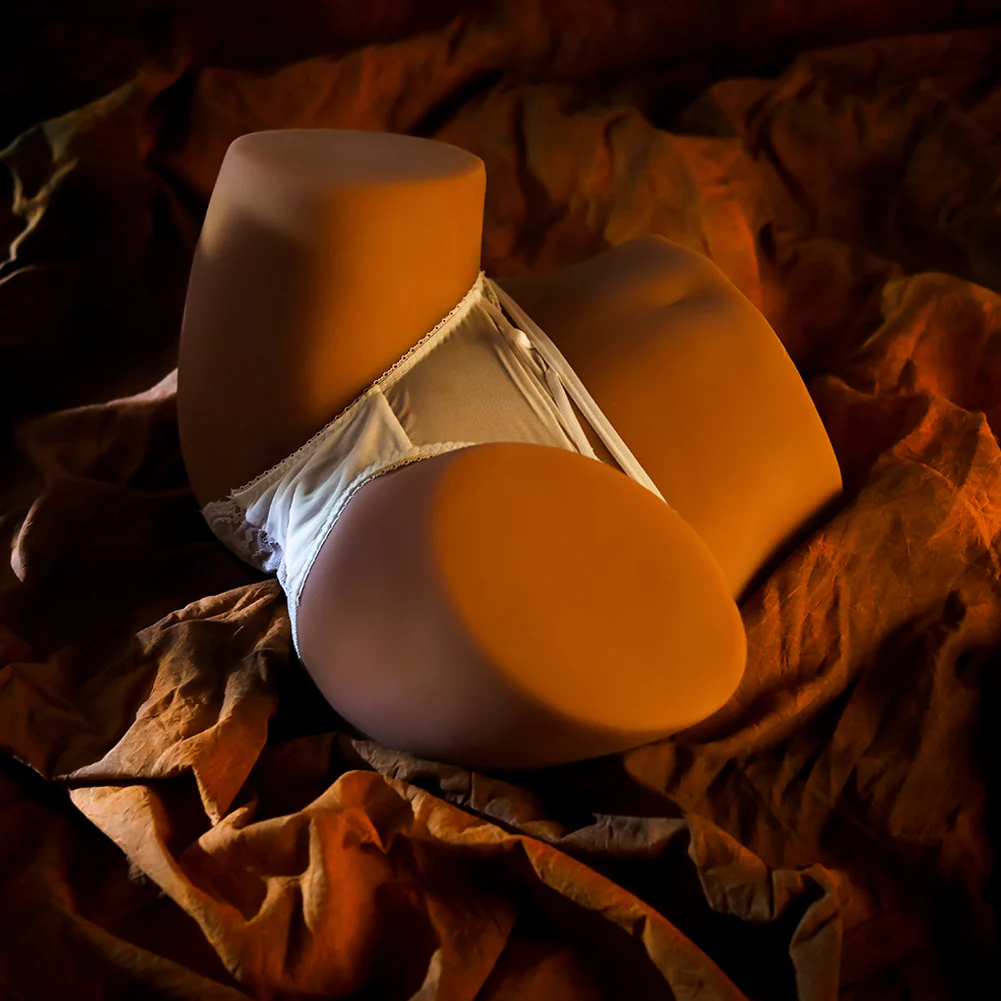 SY DOLL | 26cm (0.85') - TPE - Tan Sculpted Firm Hips Lifelike Torso Sex Doll - Sibby