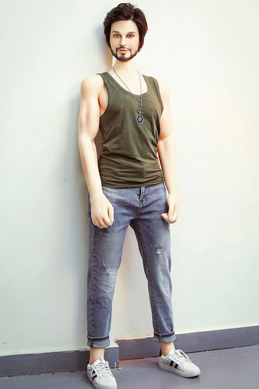 SY DOLL | 162cm(5.31')- Silicone Head - Mature Lifelike Muscular Gay Male Sex Doll - James