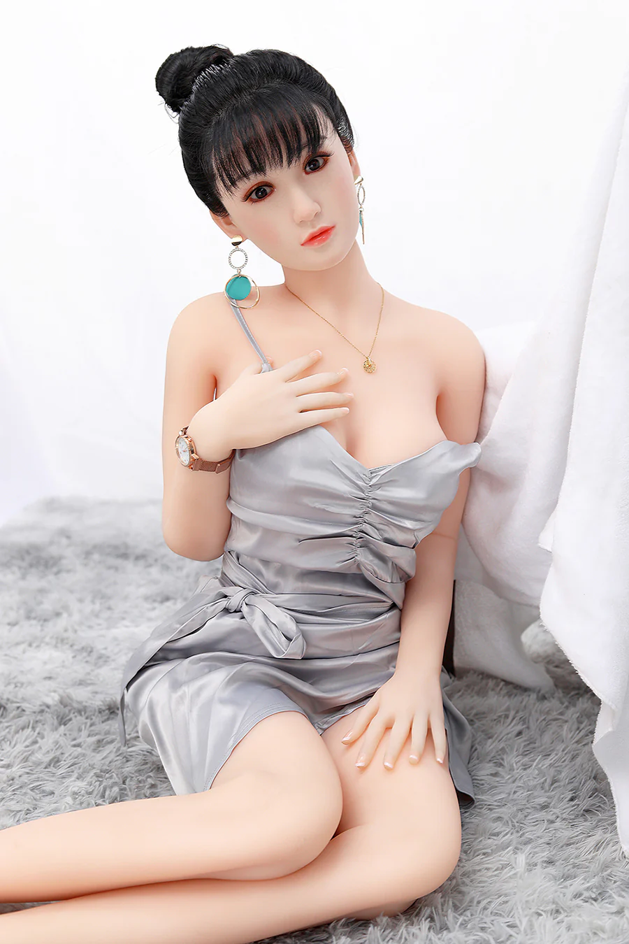 SY DOLL | 158cm(5.18')- Silicone Head - Realistic Hispanic Teacher Sex Doll- Apple