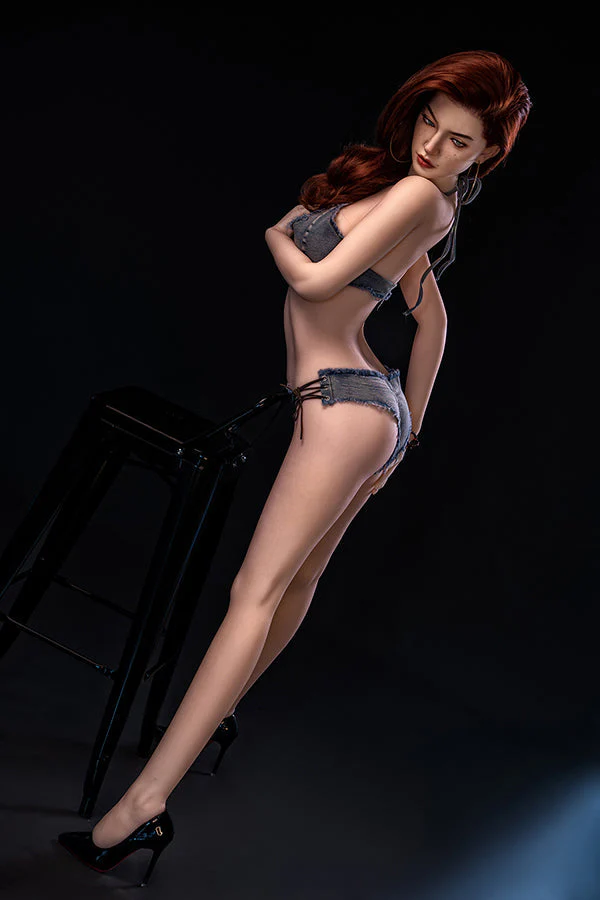 SY DOLL | 173cm(5.68')- Silicone Head - Alluring Model Figure Ginger Head Sex Doll - Patricia