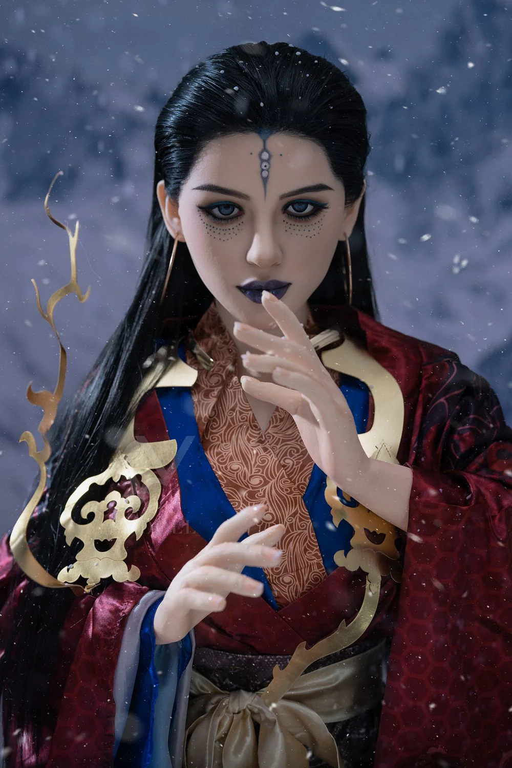 SY DOLL | 164cm ( 5.38' ) - Silicone Head - Game Cosplay Dark Series Big Breasts Sex Doll - Keira