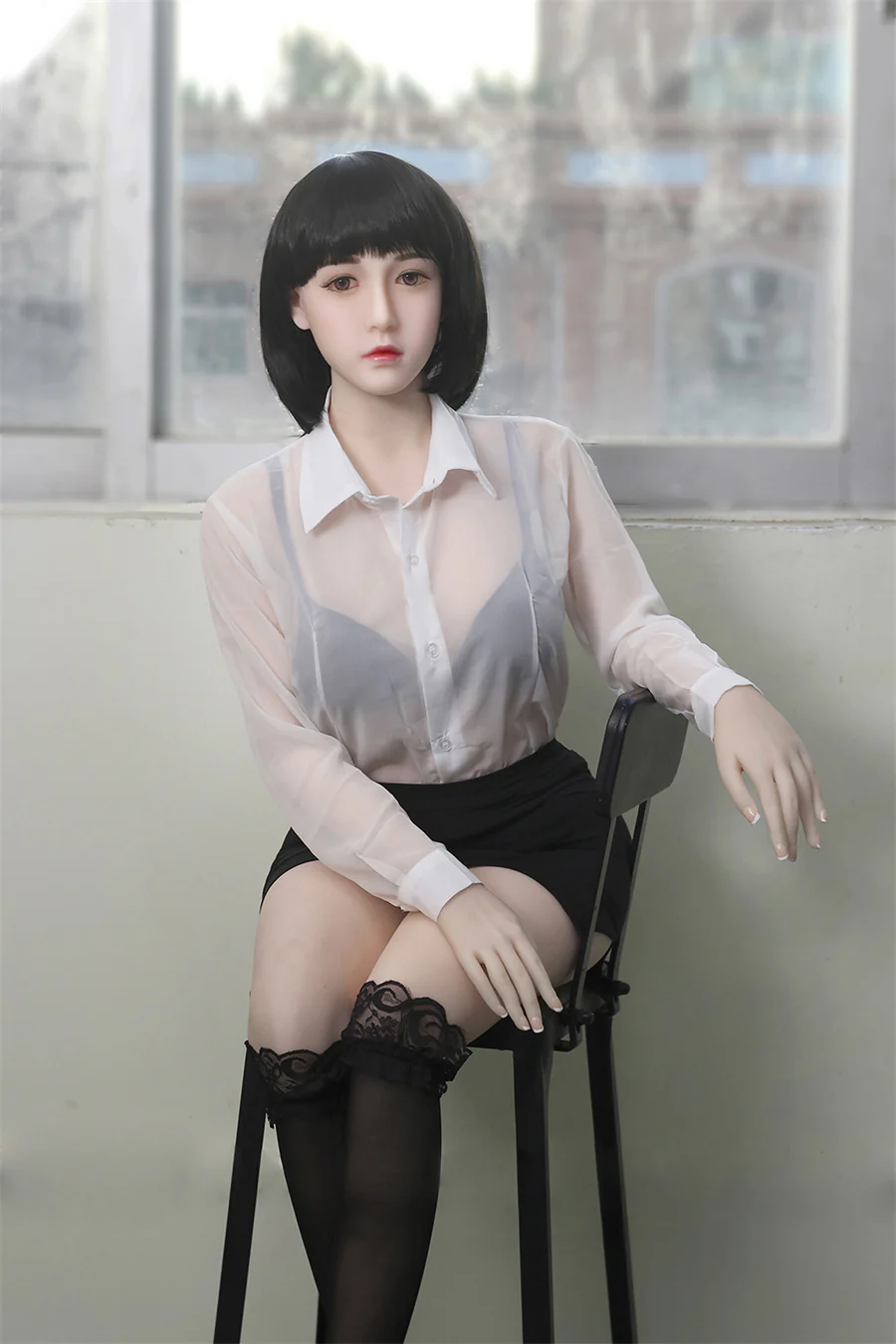 SY DOLL | 165cm(5.41')-Silicone Head- Pink Nurse Costume Sex Doll - Ming