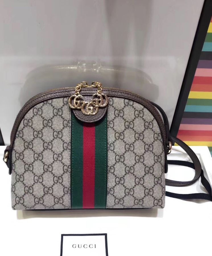 Gucci Ophidia GG small shoulder bag 499621 Dark Coffee