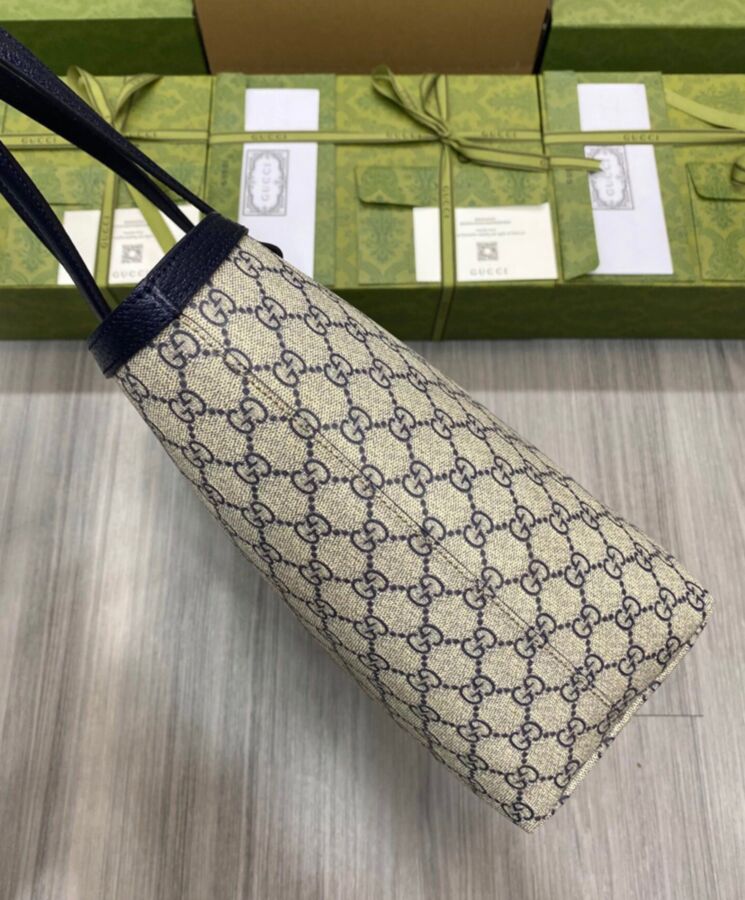 Gucci Ophidia Medium GG Tote 631685 Dark Blue