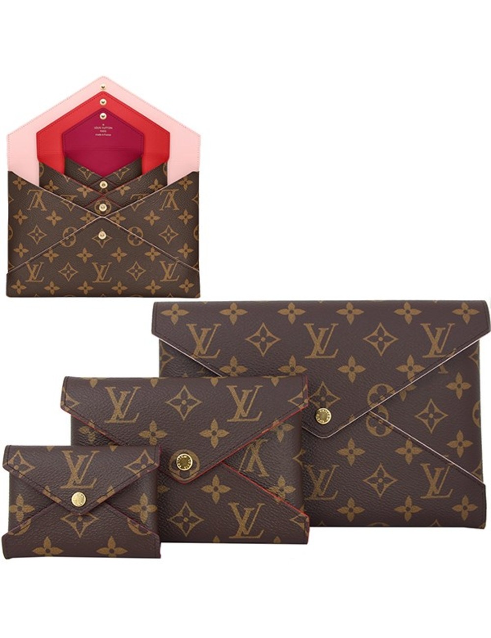 Louis Vuitton M62034 Pochette Kirigami Monogram Brown