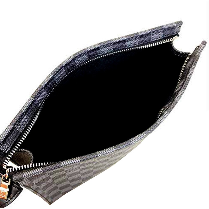 Louis Vuitton Damier Ebene Clutches Black