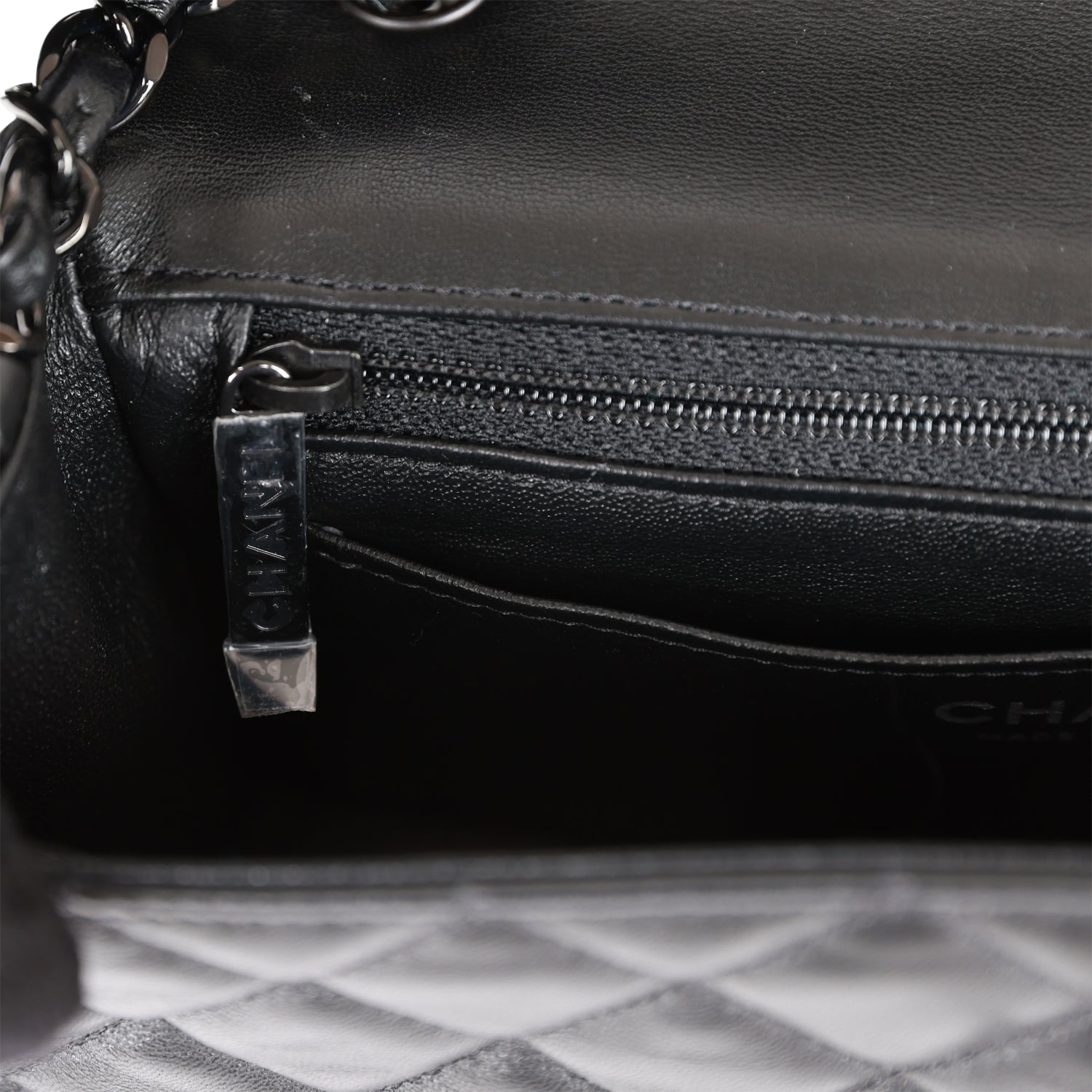 Chanel Mini Rectangular Flap Bag SO Black Lambskin Black Hardware for MR