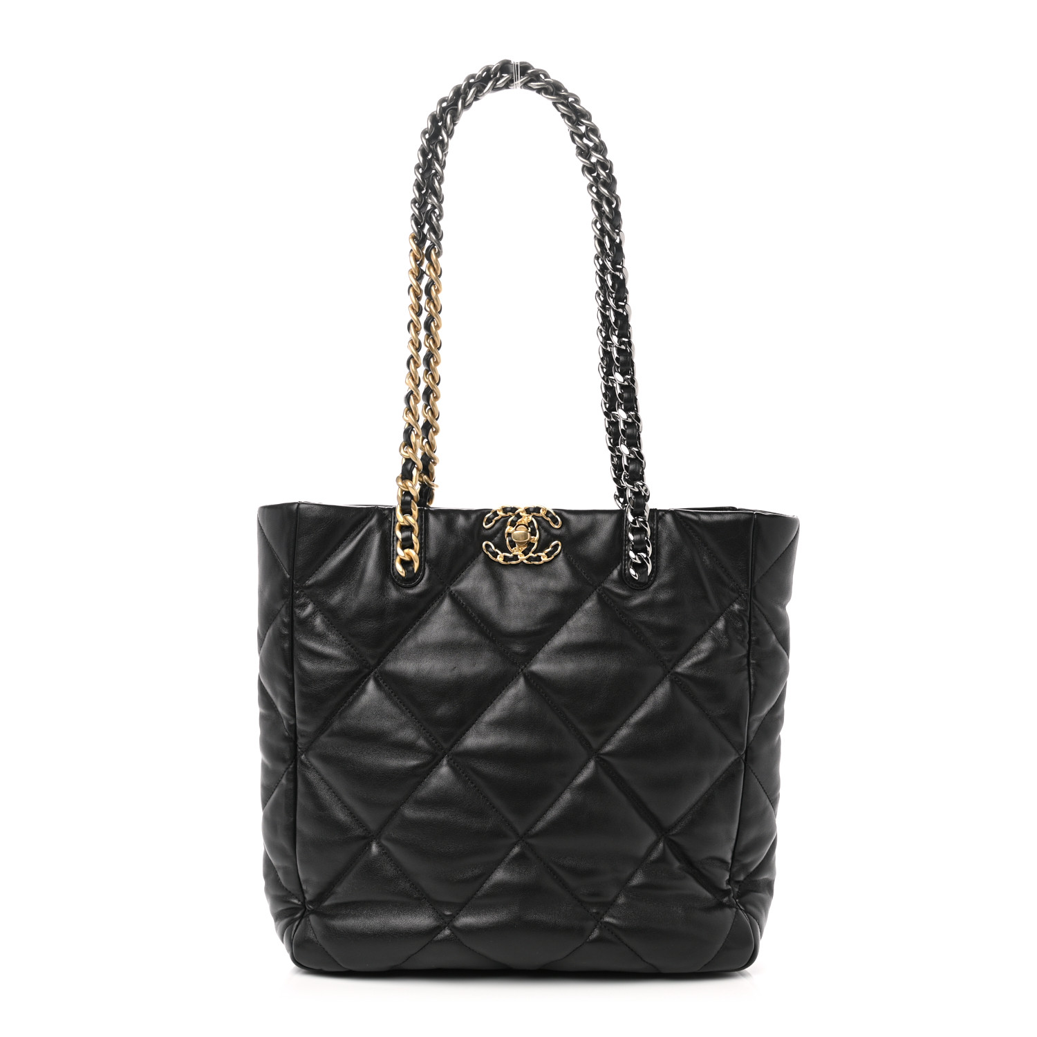 CHANEL 22B 19 BAG Tote black gold