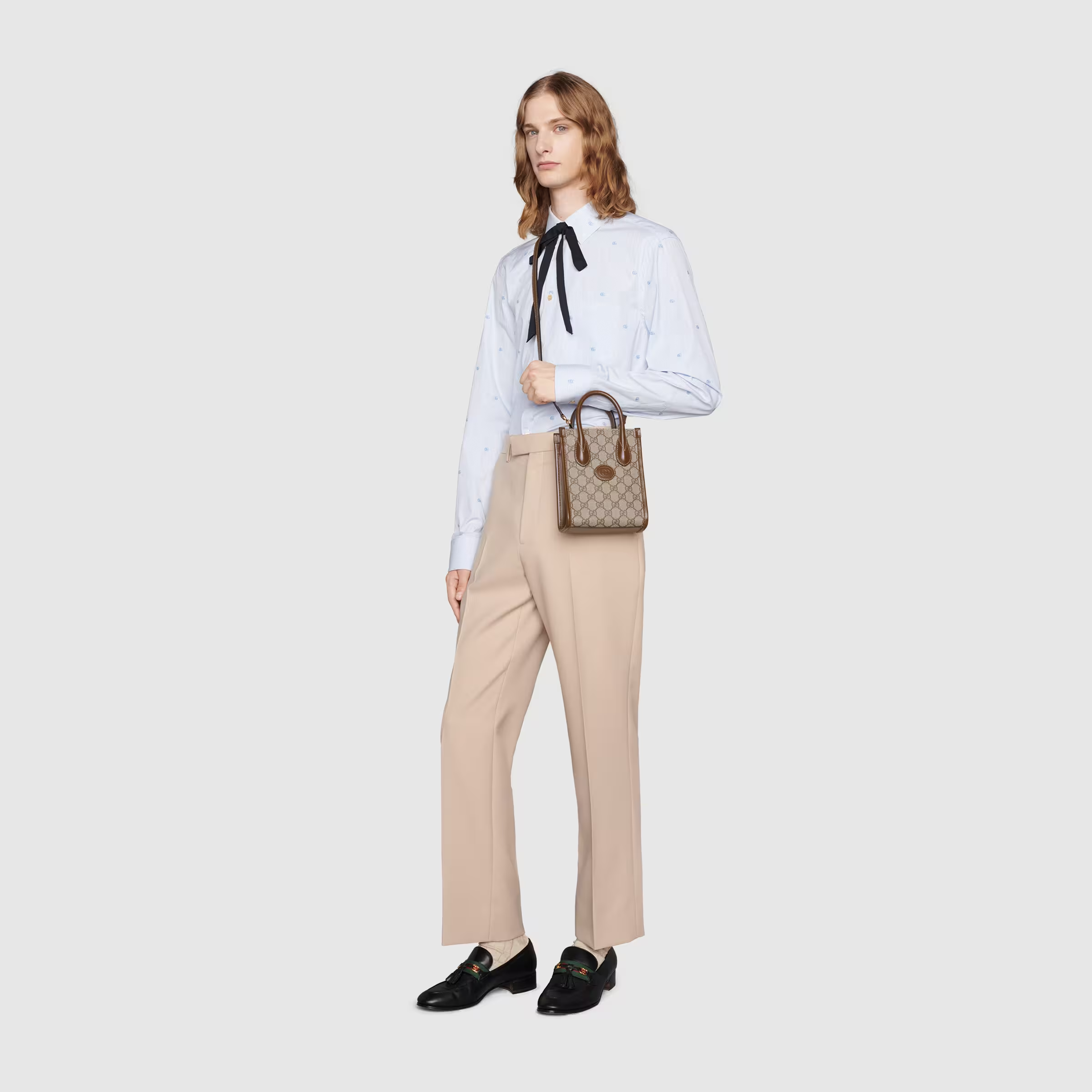 Mini tote bag with Interlocking G