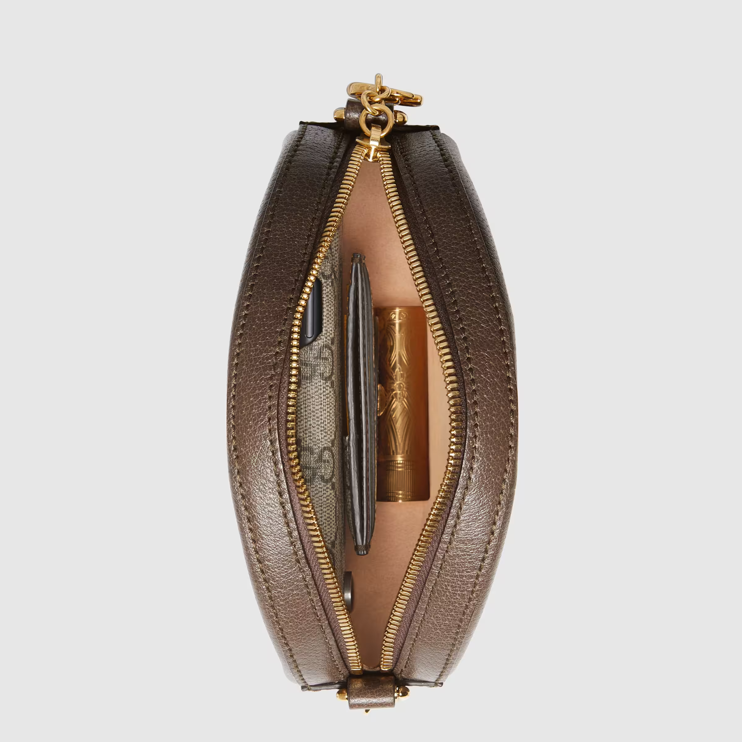 Ophidia GG mini round shoulder bag