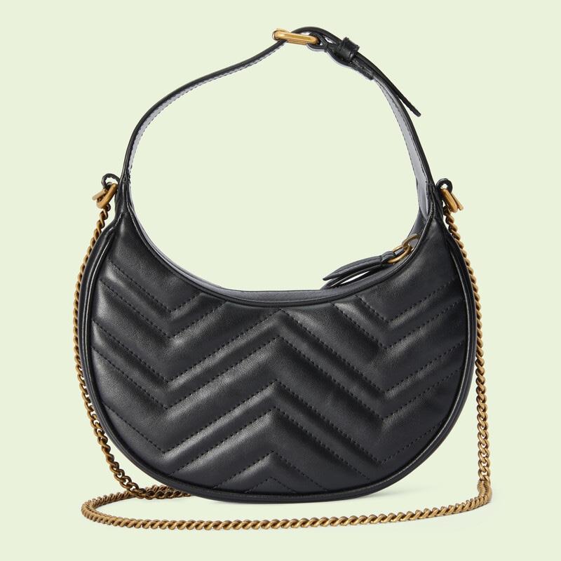 GG Marmont half-moon mini bag No. 699514 DTDHT 1000