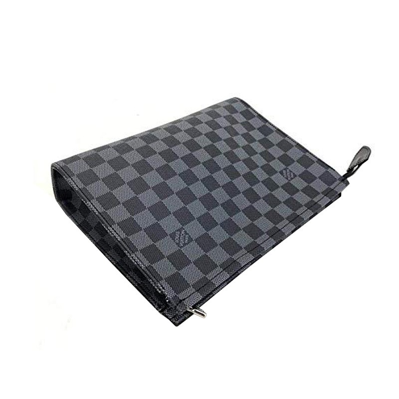 Louis Vuitton Damier Ebene Clutches Black