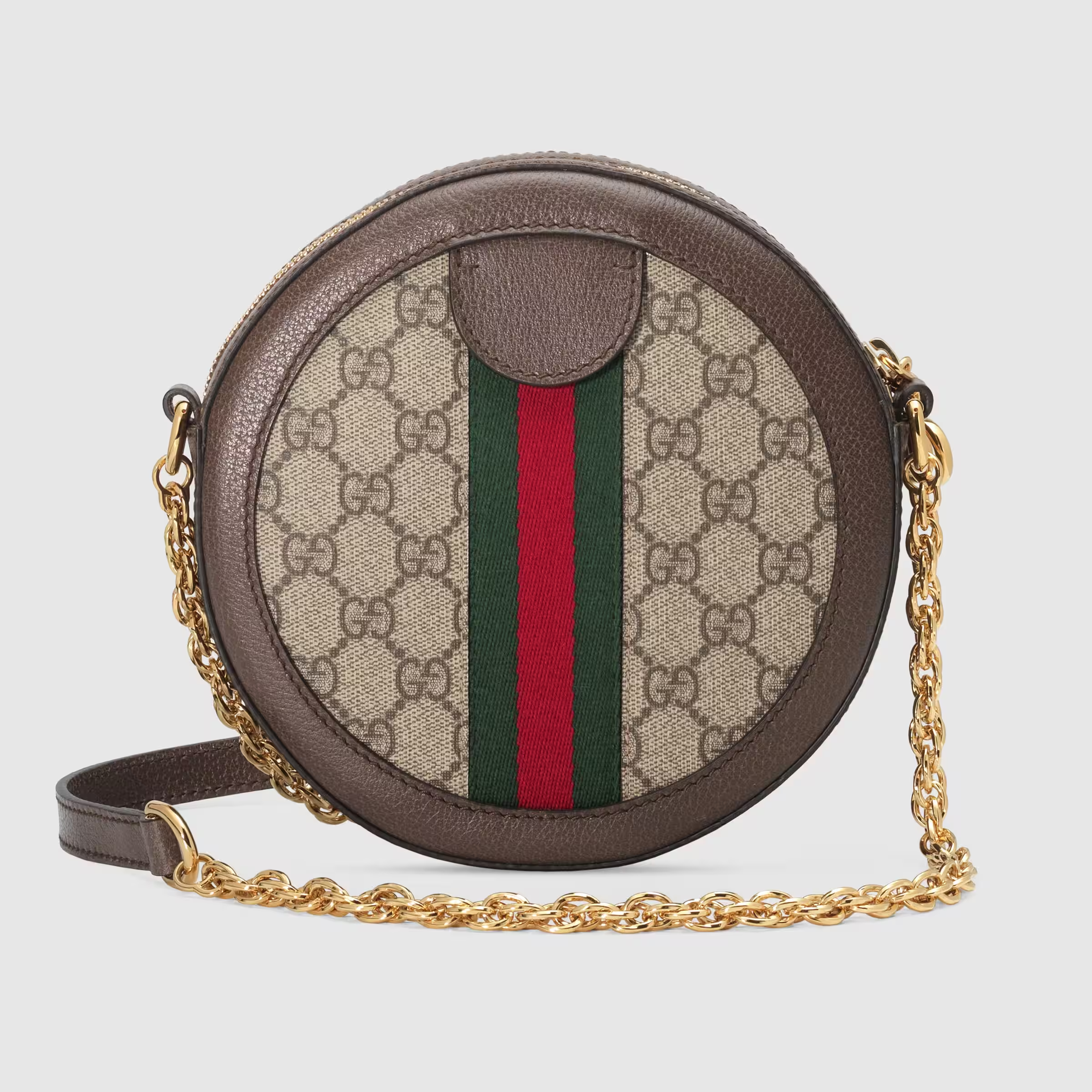 Ophidia GG mini round shoulder bag