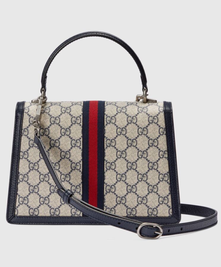 Gucci Ophidia GG Small Tote Bag 651055 Dark Blue