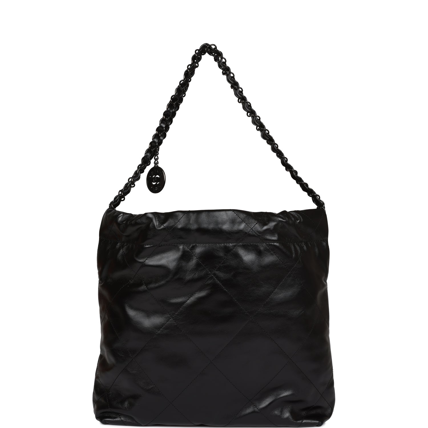 Chanel Small 22 Bag SO Black Calfskin Black Hardware